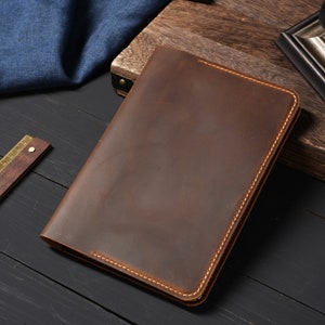 Personalized A5 Genuine Leather Journal, Refillable Leather Notebook,  Hike & Cabin Journal