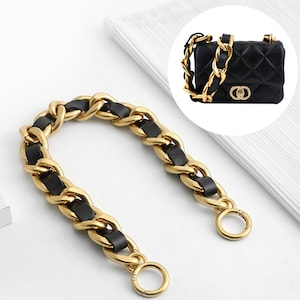 Chaîne de sac à main en cuir entièrement cuivré de haute qualité, vieil or 26 mm, bandoulière en métal pour sac à main, chaîne de remplacement de sac à main, accessoires de sac, JD2648 image 13