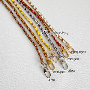 Cadena para bolso de alta calidad de 7 mm, aleación y cuero de PU, correa de metal para bolso de hombro, correa para bolso, accesorios para bolso, JD-223731