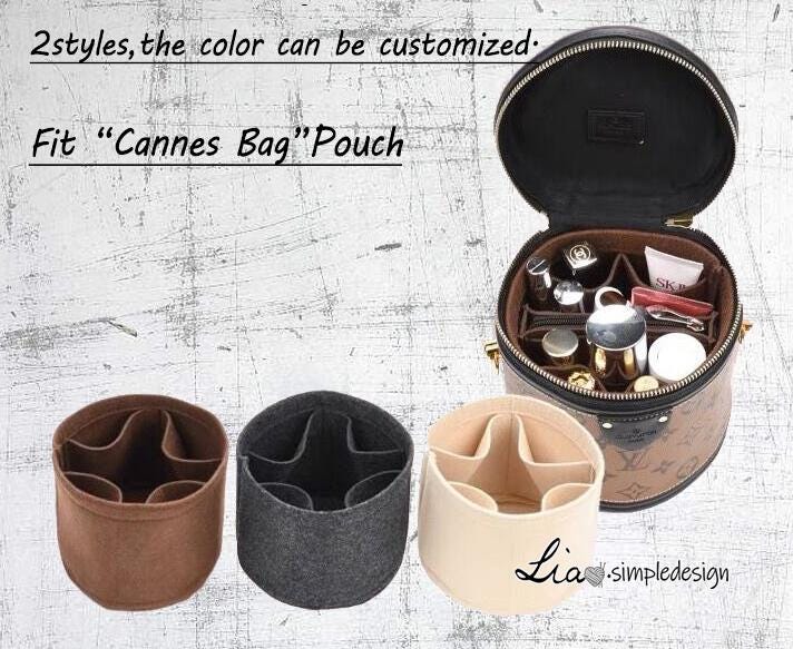 Purse Organizer Insert Fit "Cannes Bag" Pouch Handbag Shaper Premium Felt,Bag Shaper,Bag Liner, JD-221826