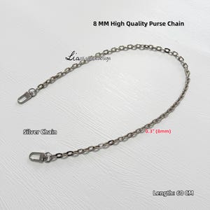 2 Color, 8MM High Quality Purse Chain Strap, Metal Shoulder Handbag Strap,Purse Replacement Chains,Metal Crossbody Bag Chain Strap,JD-221934