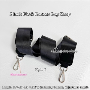 Correa de lona para bolso de 2 PULGADAS, correa de lona de alta calidad, correa de lona para bolso de hombro, asa de repuesto, accesorios para bolso, desmontable, JD-22733