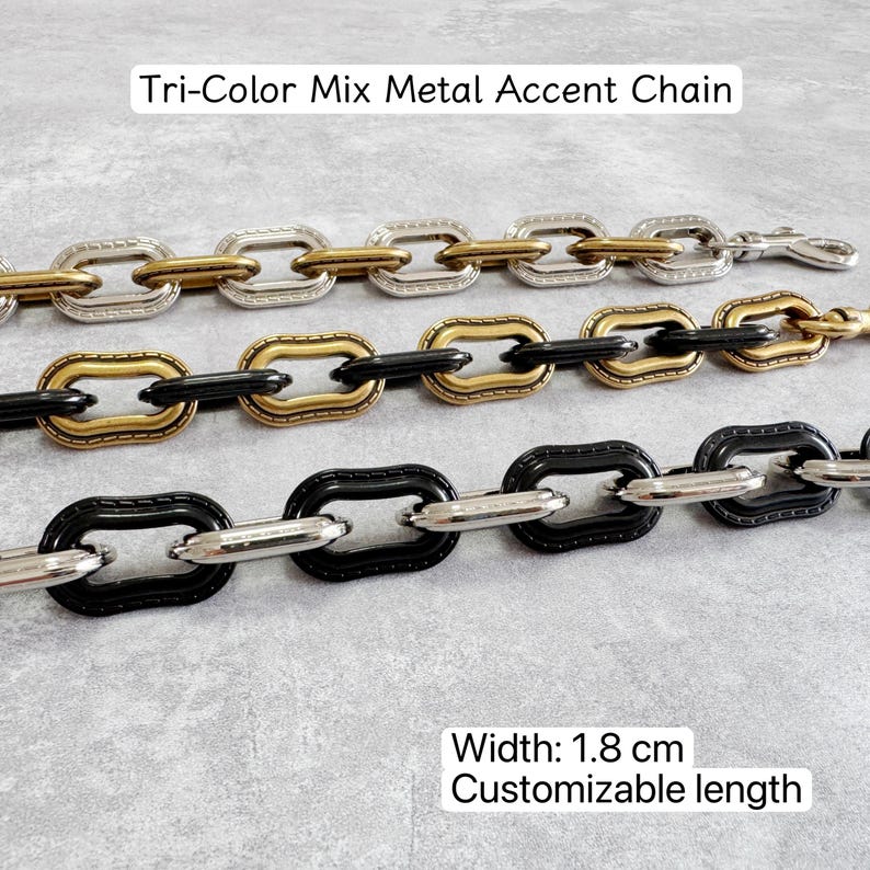 Multi Color Metallic Chain Strap,adjustable & Detachable Replacement ...