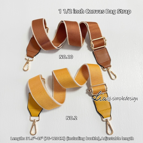 14 Color, 1 1/2 INCH Canvas Bag Strap, High Quality Canvas Strap