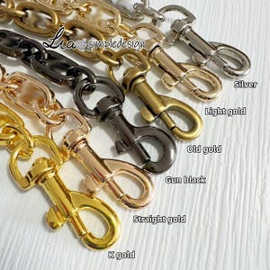 13 mm Altgold Hochwertige Geldbörse Verlängerung Kette, Metall Schulter Handtasche Verlängerung, Taschengurt, Taschenzubehör, JD-221850