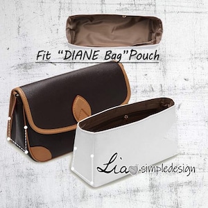 2 Materials, Purse Organizer Insert Fit &quot;DIANE Bag&quot; Pouch Handbag Shaper Premium Felt,Bag Shaper,Bag Liner, JD-223503