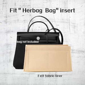 Purse Organizer Insert Fit &quot;Herbag Bag&quot; Pouch  Handbag Shaper Premium Felt,Bag Shaper,Bag Liner, JD-223981