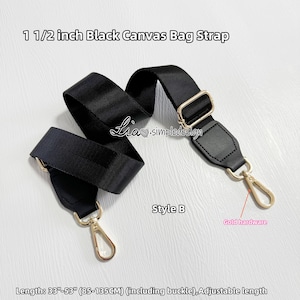 1 1/2 INCH Canvas Bag Strap, High Quality Canvas Strap, Canvas Shoulder Handbag Strap,Replacement Handle,Bag Accessories,Detachable,JD-22732