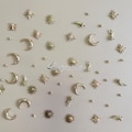 PACK of 5 Metal Gold stars Rivets studs, Leather Studs, Leather Craft Decorative Rivet, M-22402