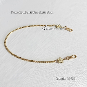 5MM Light Gold High Quality Purse Chain Strap,Alloy and Iron,Metal Shoulder Handbag Strap,Purse Replacement Chains,Bag Accessories,JD-221498