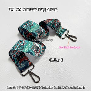 5 Color, 3.8CM Canvas Bag Strap, High Quality Canvas Strap, Canvas Shoulder Handbag Strap, Replacement Handle, Bag Accessories, JD-22709