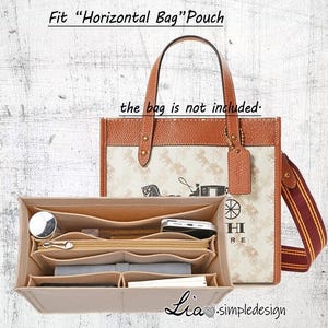 3 Size Purse Organizer Insert Fit &quot;Horizontal Bag&quot; Mini 22 30 Pouch Handbag Shaper Premium Felt,Bag Shaper,Bag Liner, JD-222661