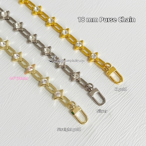 18mm High Quality Purse Chain, Metal Shoulder Handbag Strap, Purse Replacement Chain, Metal Crossbody Bag Chain Strap, JD-222374