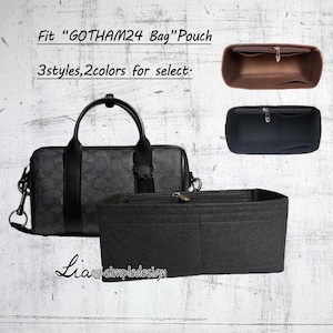 Purse Organizer Insert Fit &quot;GOTHAM24 Bag&quot; Pouch  Handbag Shaper Premium Felt,Bag Shaper,Bag Liner, JD-223254