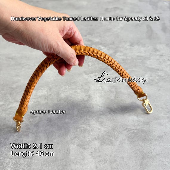 21 mm High Quality Handwover Vegetable Tanned Leather Handle For Speedy 20 25 Bag, Handbag Strap, Replacement Handle,Bag Accessories,JD-4035