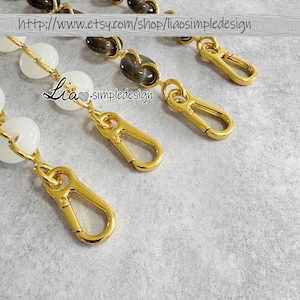 Correa de cadena para bolso de 21 mm de alta calidad con forma de donut, de aleación y acrílico, correa de metal para hombro, cadena de repuesto para bolso, accesorios para bolsos, JD-3961