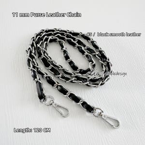 Cadena para bolso de mano de alta calidad, 21 colores, 11 mm, cobre y cuero de PU, correa de metal para bolso de hombro, correa para bolso, accesorios para bolso, JD-223158