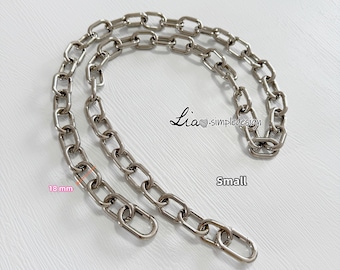 Silver High Quality Purse Chain, Metal Shoulder Handbag Strap, Replacement Handle Chains, Metal Crossbody Bag Chain Strap, JD-222393
