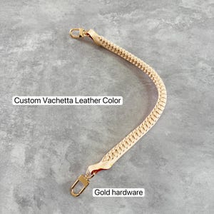 21 mm High Quality Handwover Vegetable Tanned Leather Handle For Speedy 20 25 Bag, Handbag Strap, Replacement Handle,Bag Accessories,JD-4035 Custom VachettaColor