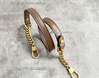 High Quality Microfiber Leather Wrapping, Copper and Aluminum,Leather Shoulder Handbag Strap, Replacement Handle, Bag Accessories, JD-222070