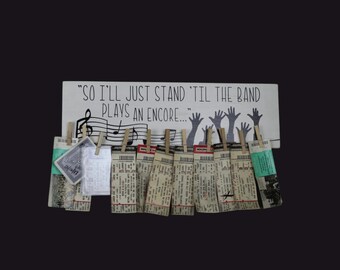 Custom Concert Ticket Holder, OAR Song Lyrics Sign, OAR Lyrics Concert Tickets Wall Hanging, Music Concert Ticket Hanging Signs, Revolution