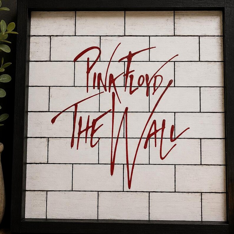 Pink Floyd Script Pink Floyd the Wall Album Art Wood Sign – Another Brick in the Wall ...