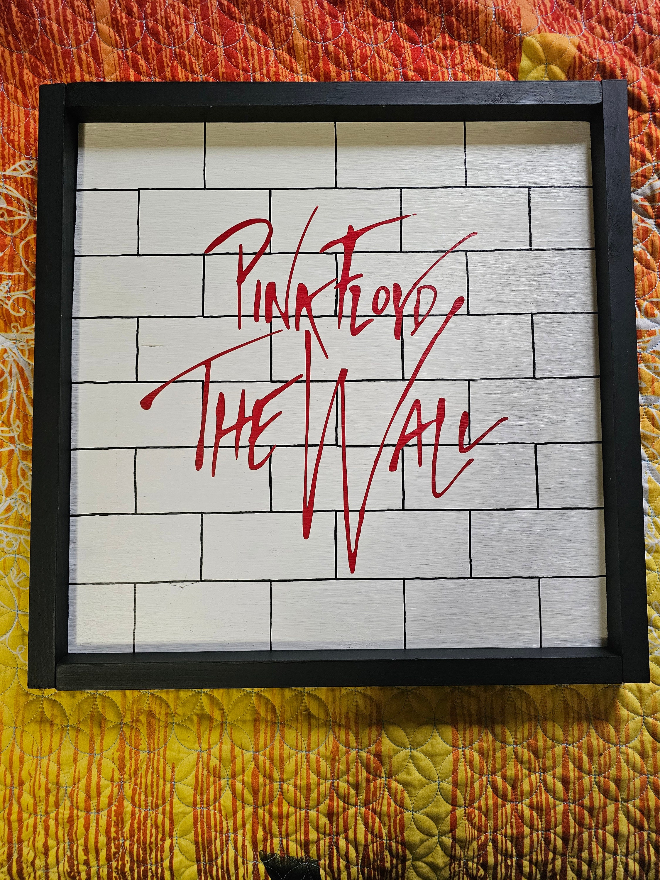 Pink Floyd the Wall Album Wooden Sign, Music Lovers Gift Pink Floyd the Wall Album Wooden Sign, Music Lovers Gift