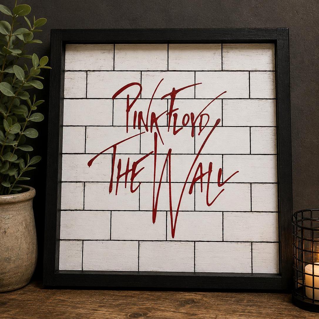 Pink Floyd the Wall Album Art Wood Sign – Another Brick in the