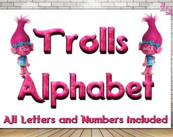 Trolls PNG Alphabet , Trolls Png FonT, Trolls Png Letters,Trolls Movie Letters,Trolls Font Alphabet ,Movie Font,Trolls ,Trolls Hair Font,