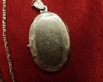 Antique sterling silver locket