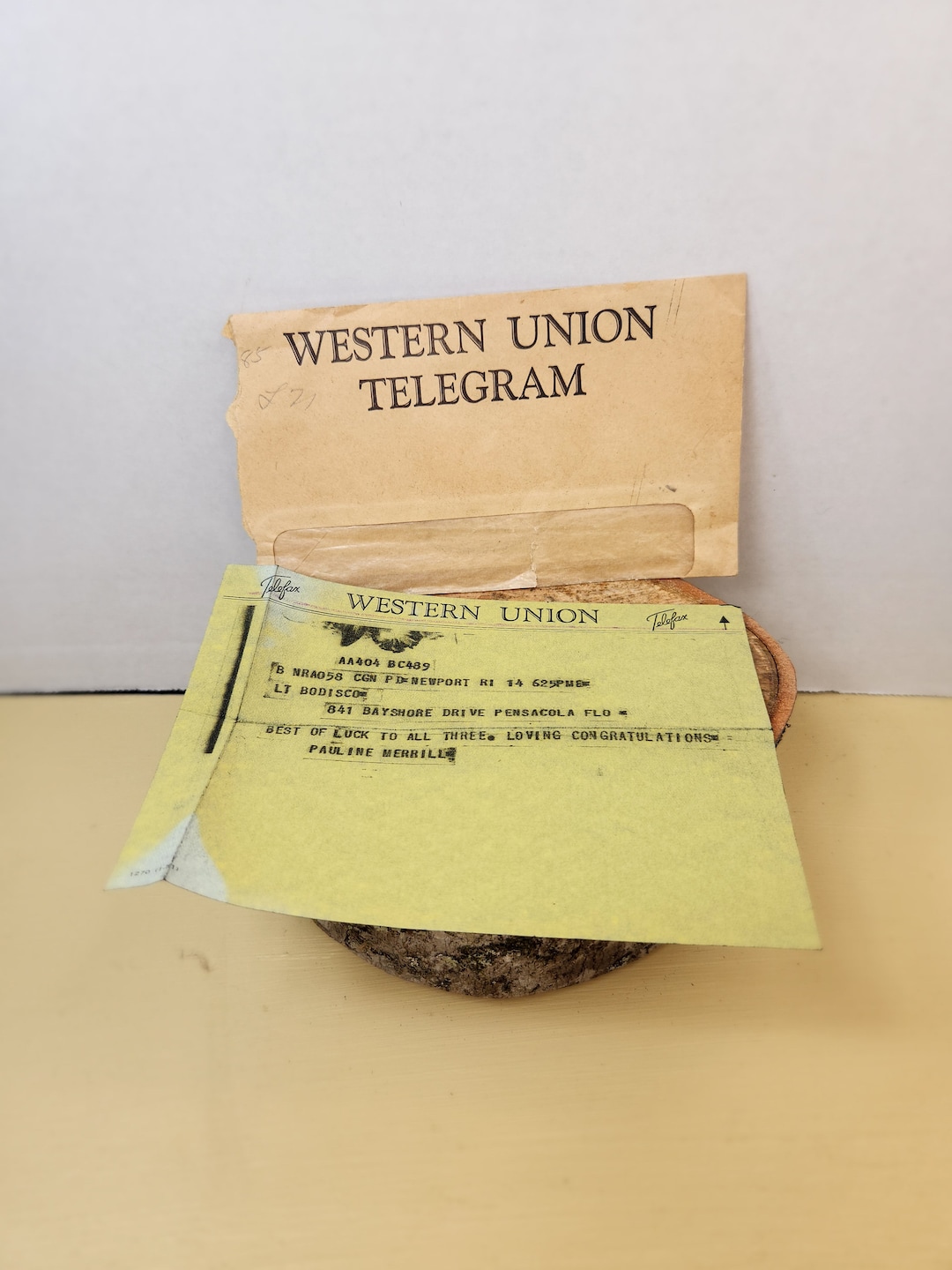 Vintage Western Union Telegram/telefax & Envelope - Etsy