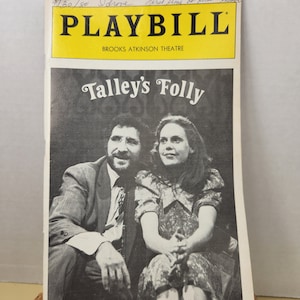 Playbill &quot;Talley&#39;s Folly&quot; at Brooks Atkinson Theatre 1980 with Ticket Stubb