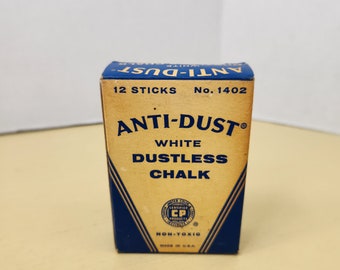 Vintage Anti-Dust White Dustless Chalk (Binney & Smith - The Crayola Makers)