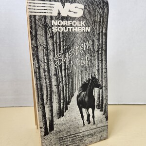 Norfolk Southern System Map North American Van Lines 1989 - Etsy
