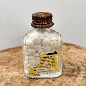 Vintage Saccharin Sweetener Bottle