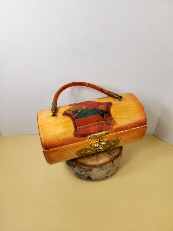 Vintage Berger Bags Art Tablet Plaque Leather Box Bag – Recess