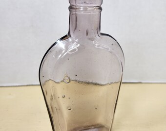 Vintage Lavender Coffin/Flask Bottle