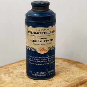 Sulfo-merthiolate 1:1000 Surgical Powder by Eli Lilly & Company - Etsy
