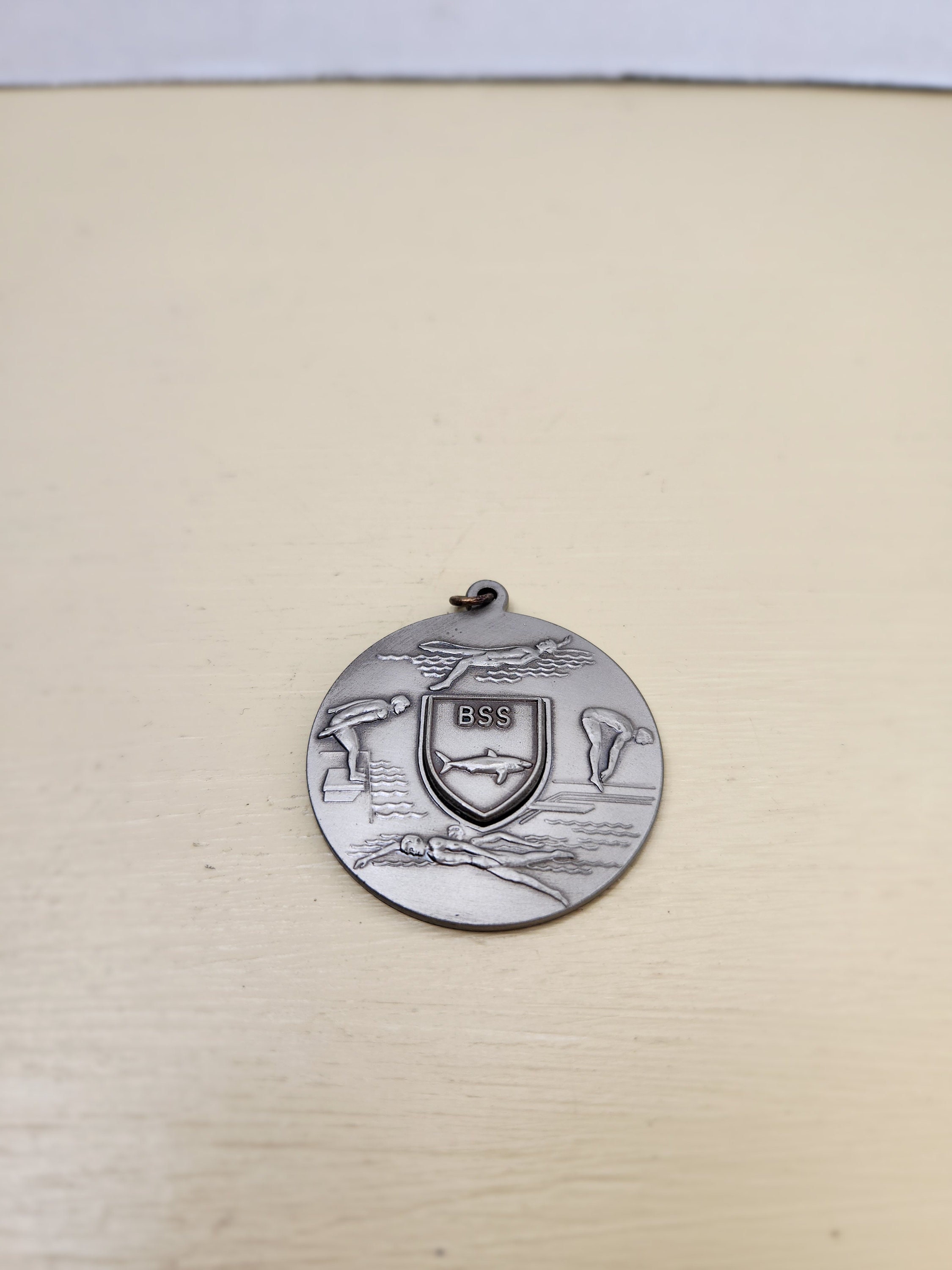 Vintage Swimming Medal - Etsy