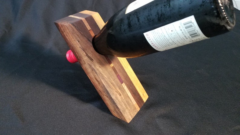 Free-Standing Balancing Wine Bottle Holder Anti-Gravity