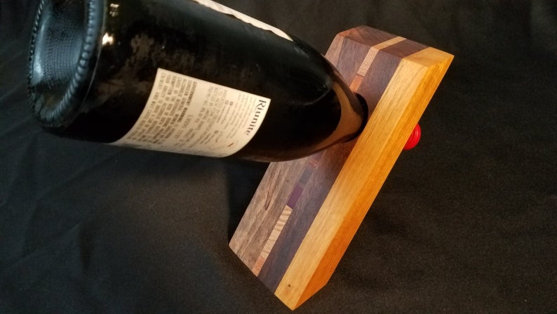 Free-Standing Balancing Wine Bottle Holder Anti-Gravity