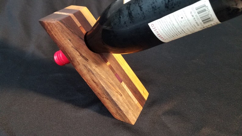 Free-Standing Balancing Wine Bottle Holder Anti-Gravity