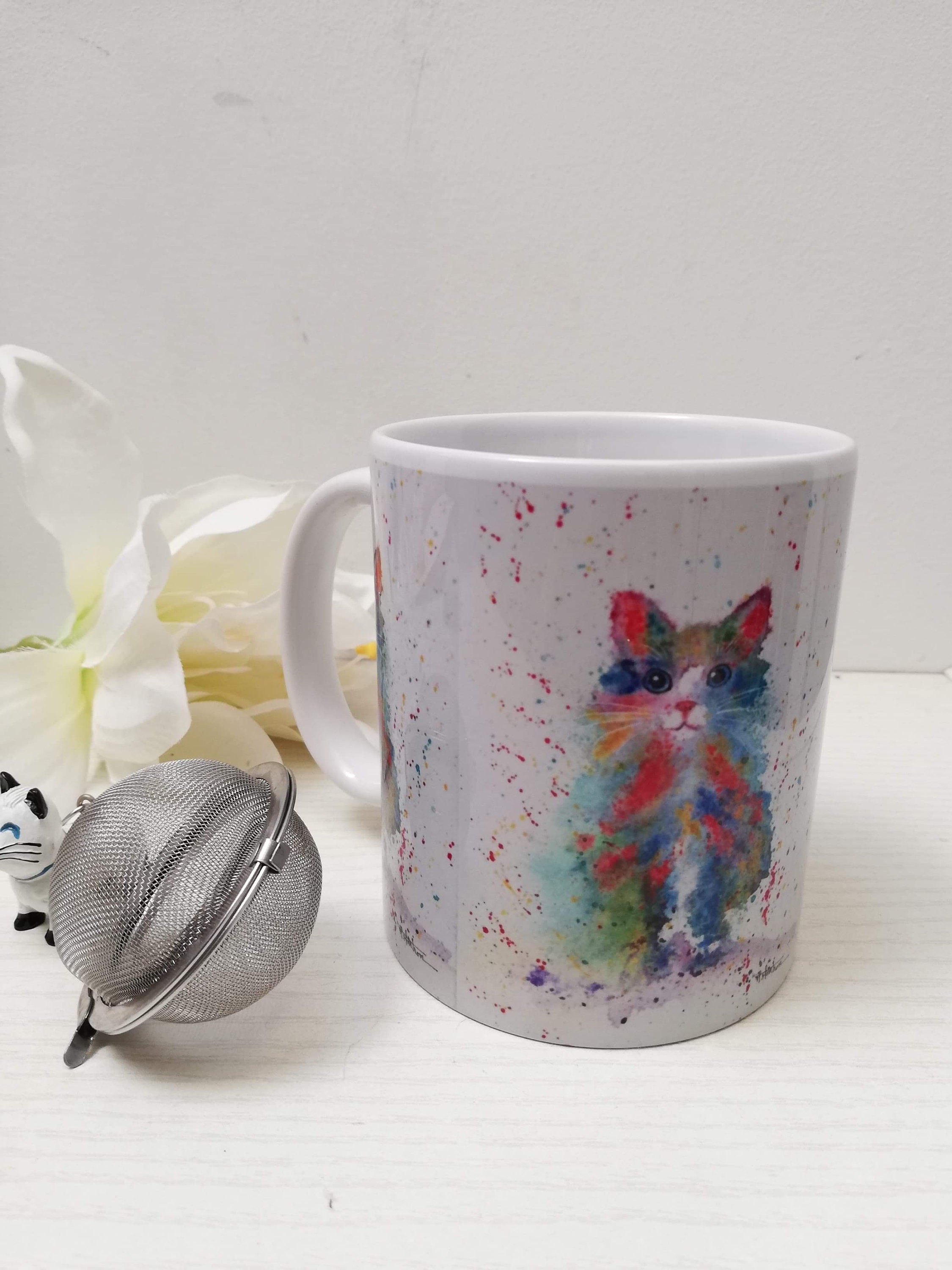 Mugs Chat NuageÀ L'aquarelle