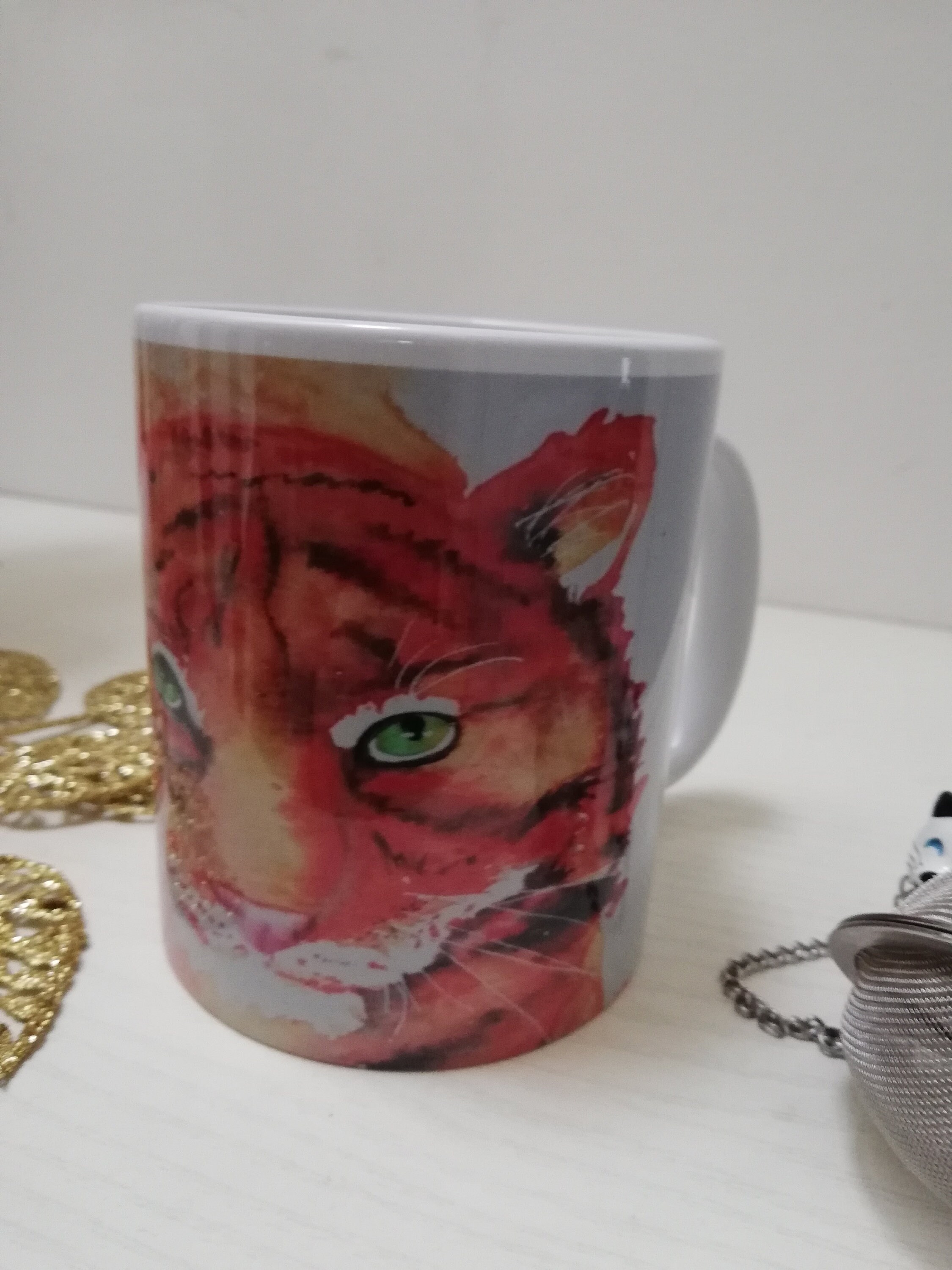 MugTigre de FeuÀ L'aquarelle
