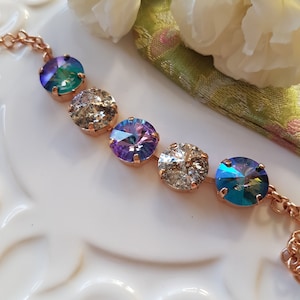 Beautiful Swarovski Rivoli Bracelet, Rose Gold Plated …