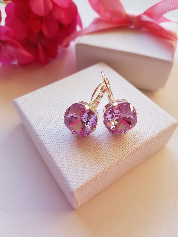Etsy swarovski best sale earrings