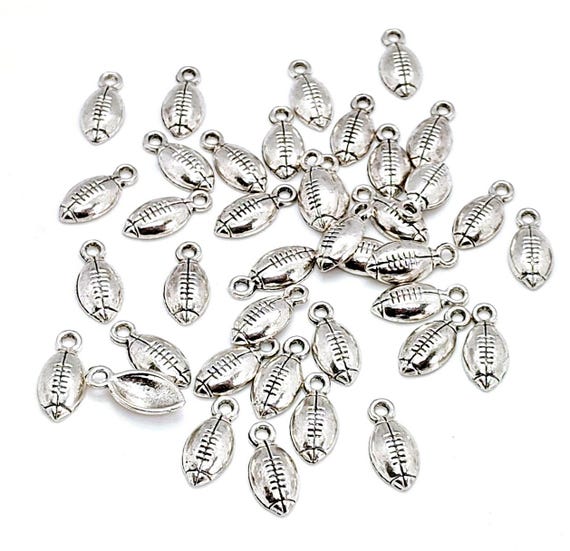 Jewelry Charm Nfl Charms Wholesale 10 Or 50 Small Football Charms