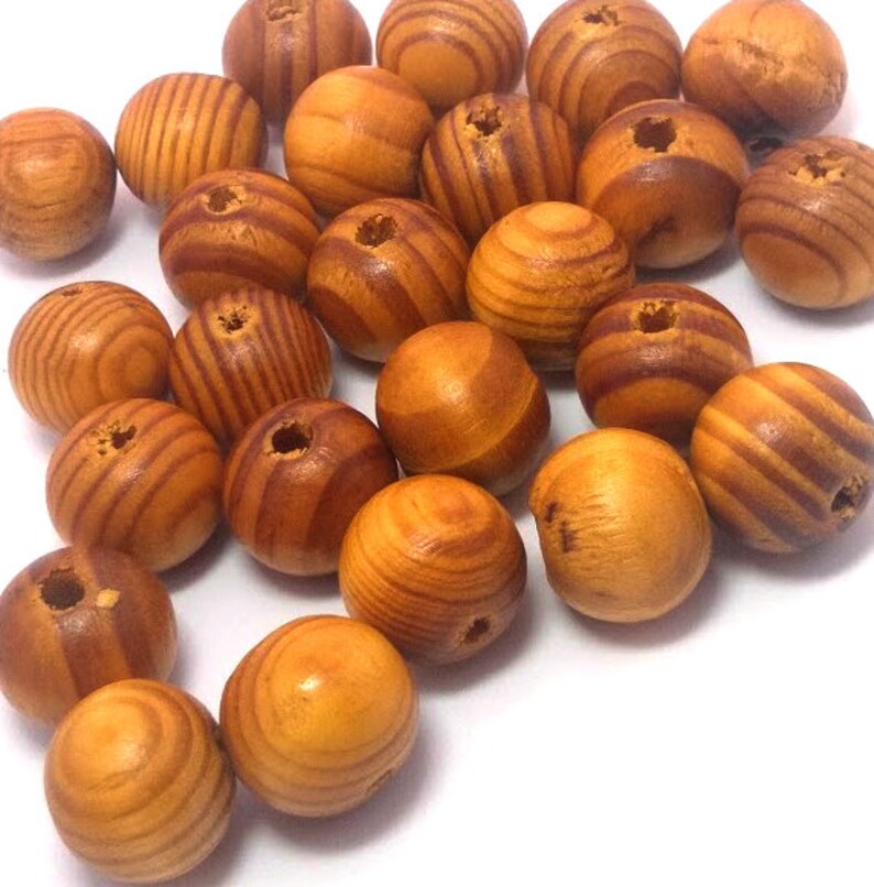 25 or 50 Brown Wood Beads Burlywood Beads Wooden Beads Etsy