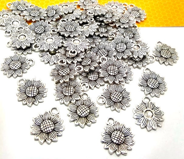 sunflower charms in bulk