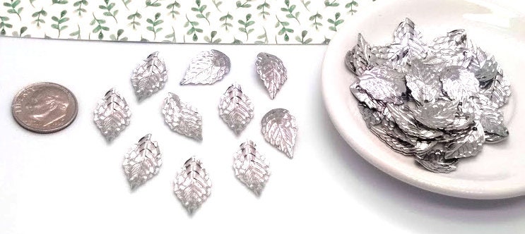 5/10x Leaf Drop Charms, Antque Slver/gold/bronze Tone Pendants C752